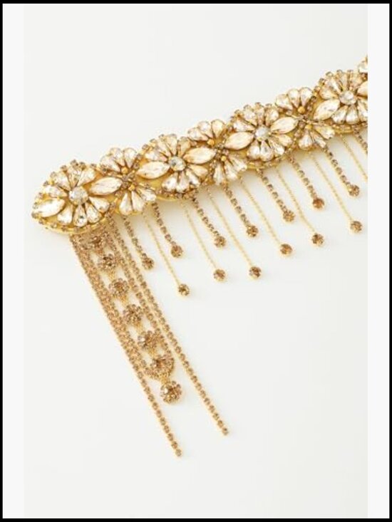 1920s Flapper Headpiece Beaded Chain Headband Great Gatsby Party Hair Accessory